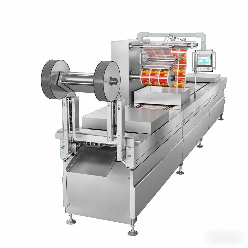 Commercial Automatic Stretch Film Food Packaging Machine