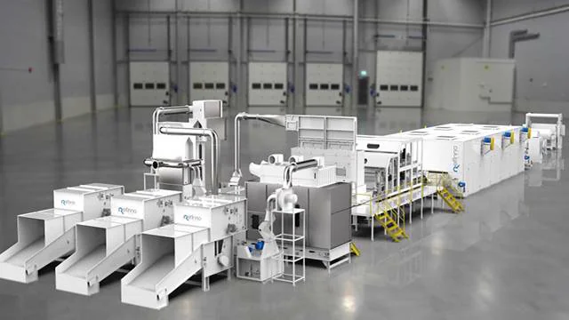 Hot Air Nonwoven Production Line